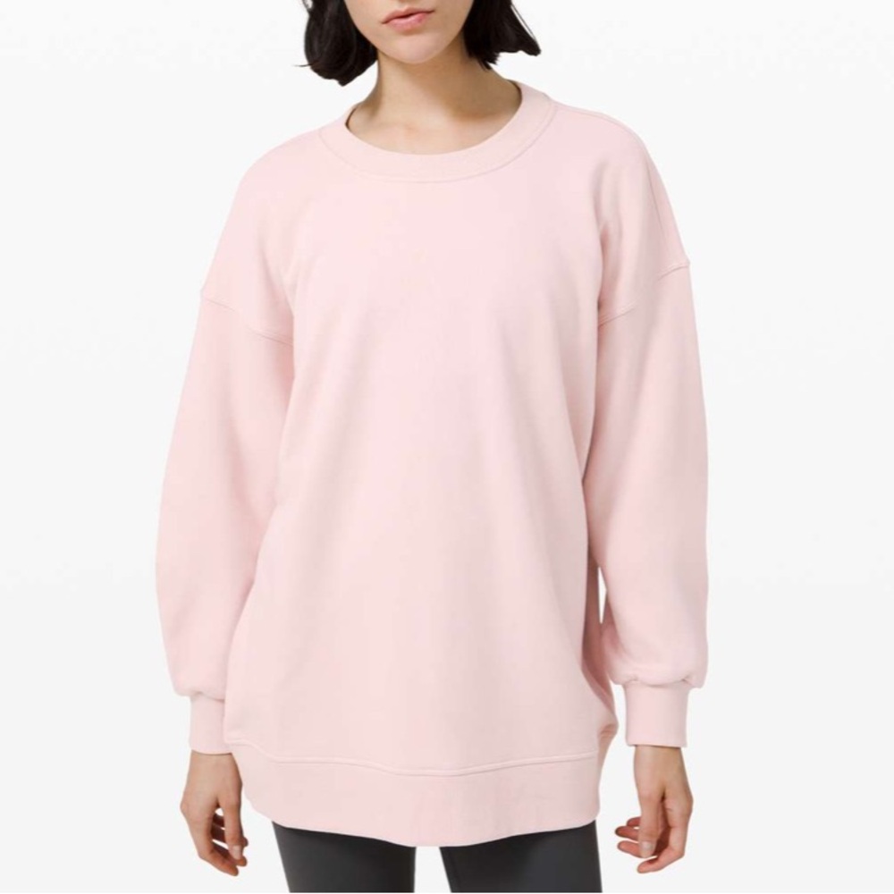 Lululemon Perfectly Oversized Crew in Porcelain Pink size 8 - Picture 5 of 8